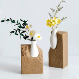 Load image into Gallery viewer, Art-Inspired Distressed Brick Ceramic Vase