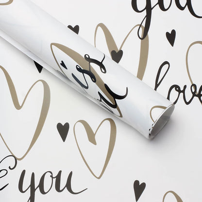 20pcs Love Heart Graffiti Bouquet Paper (57x57cm)