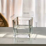 Load image into Gallery viewer, Clear Square Glass Flower Vase