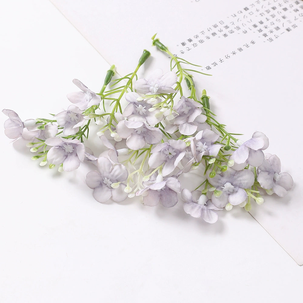 8cm Silk Hydrangea Flower Heads Pack 30