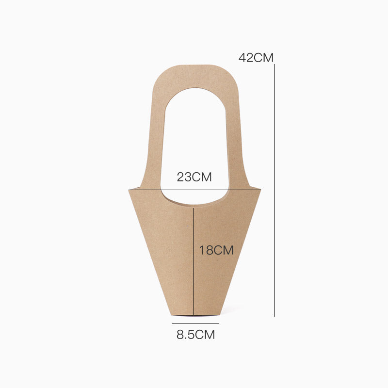 Kraft Paper Flower Carrier Bags Pack 20