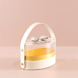 Load image into Gallery viewer, Oval Acrylic Favor Box with Handle Set of 10