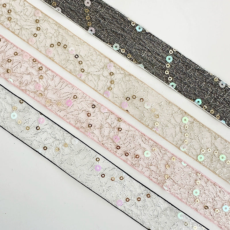 Ruban de fleuriste scintillant à paillettes (2,5 cm x 9,1 m)