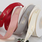 Load image into Gallery viewer, THANK YOU Matte Florist Ribbon (1.6cmx10Yd)