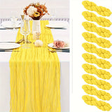 Load image into Gallery viewer, Pleated Table Runner Cloth for Weddings