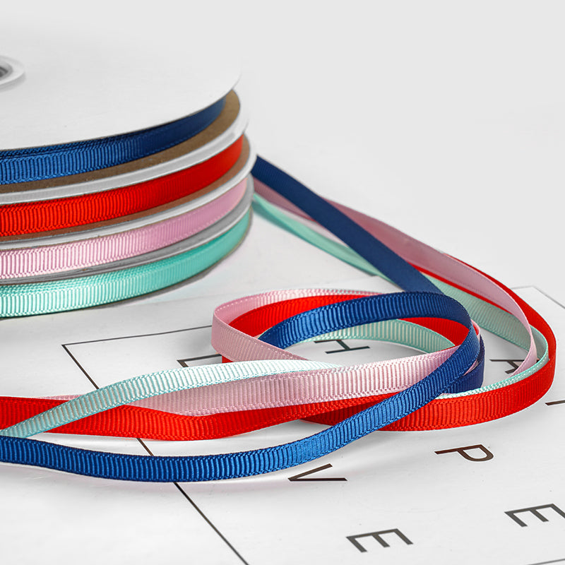 Solid Color Grosgrain Ribbon (6mmx100Yd)