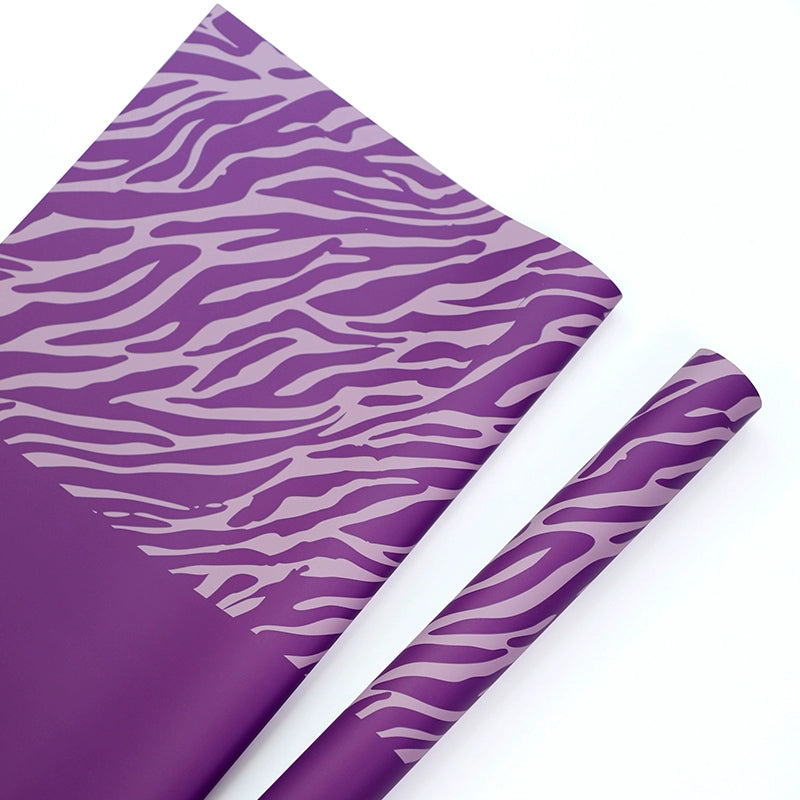 20pcs Zebra Print Flower Wrap Paper (57x57cm)