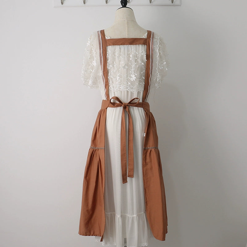 oroton lace trim apron dress Summer 24 Lookbook