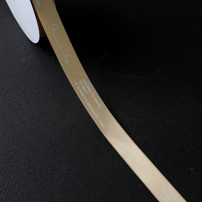Earth Tone Florist Silk Ribbon (2.2cmx20Yd)