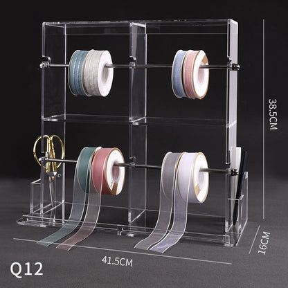 Transparent Acrylic Ribbon Holder Organizer