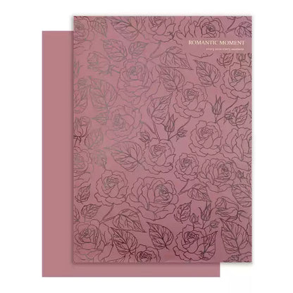 Waterproof Embossed Rose Bouquet Paper Pack 20 (37x52cm)