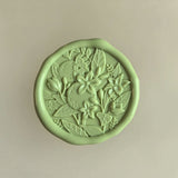 Load image into Gallery viewer, 30Pcs Green Floral Wax Seal Stickers