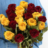 Load image into Gallery viewer, 20-Stem Real Dried Rose Flower Bouquet