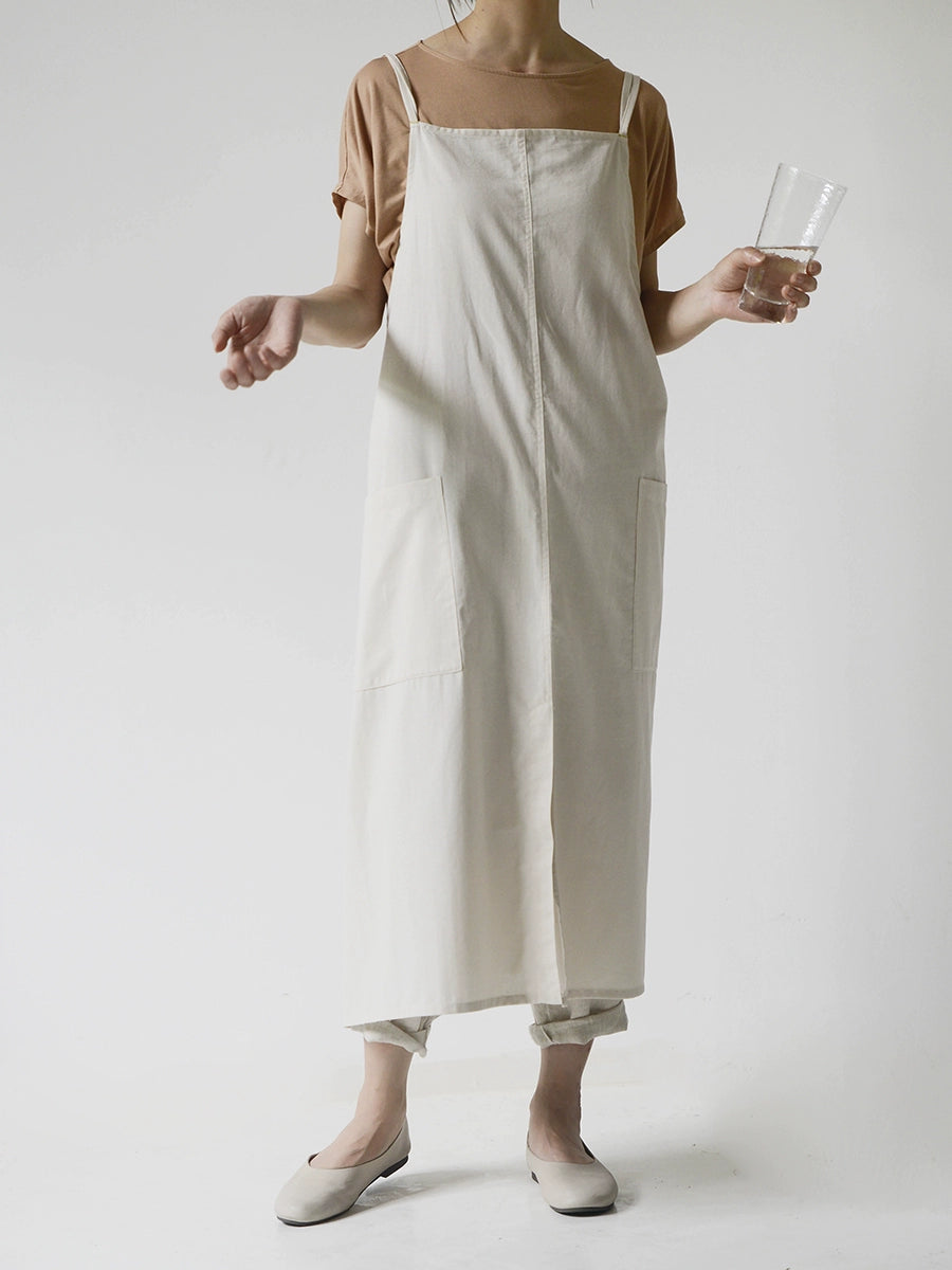 Minimalist Cotton Florist Apron with Pockets