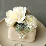 Load image into Gallery viewer, Floral Velvet Double Ring Box for Wedding