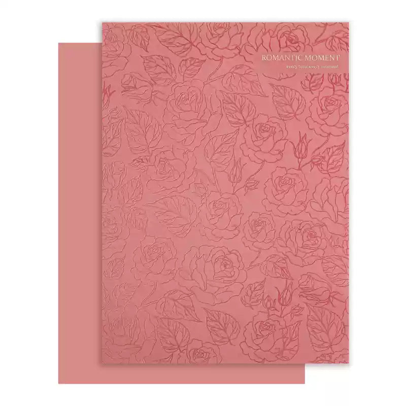 Waterproof Embossed Rose Bouquet Paper Pack 20 (37x52cm)