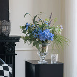 Load image into Gallery viewer, Blue Hydrangea Wildflower Bridal Bouquet