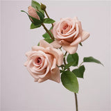 Load image into Gallery viewer, Real Touch 3-Head Cappuccino Rose Spray
