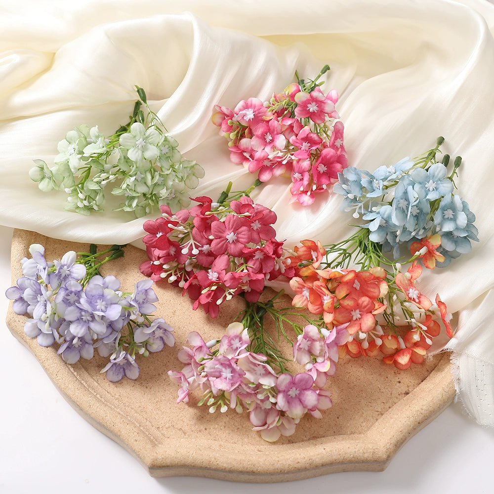 8cm Silk Hydrangea Flower Heads Pack 30