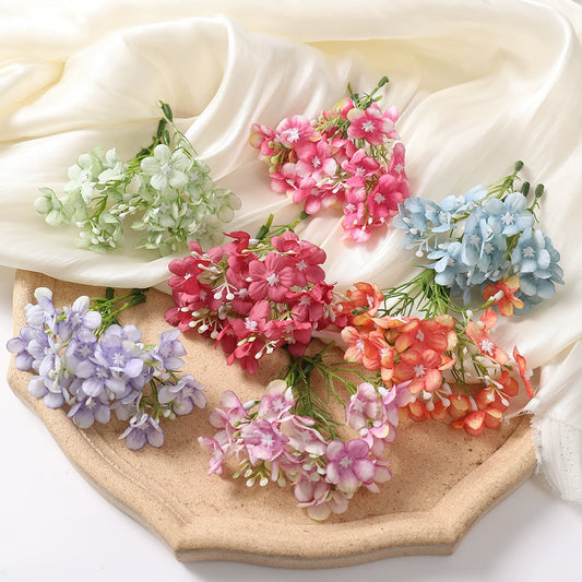 8cm Silk Hydrangea Flower Heads Pack 30
