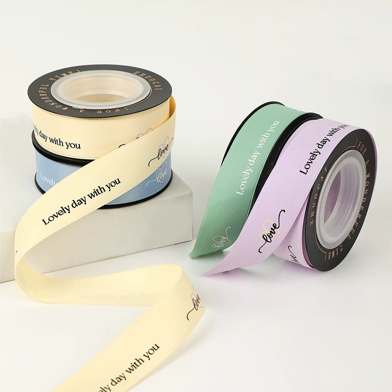LOVELY DAY WITH YOU Gift Ribbon (2cmx10Yd)