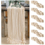 Load image into Gallery viewer, Pleated Table Runner Cloth for Weddings