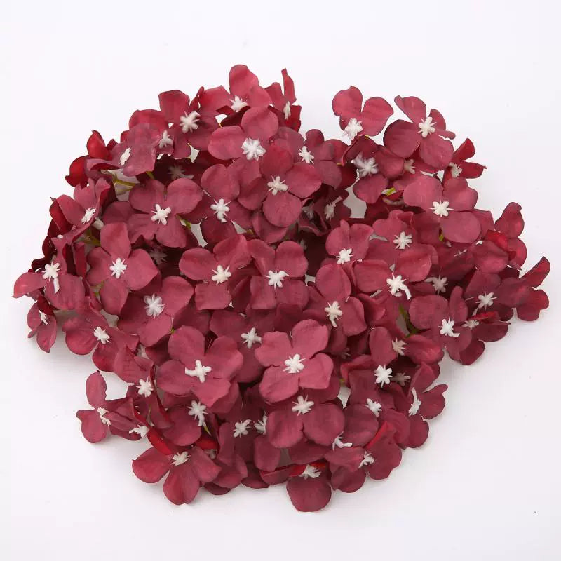5cm Silk Hydrangea Flower Heads Pack 30