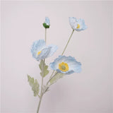 Load image into Gallery viewer, 4-Head Real Touch Artificial Poppy Spray (64cm)