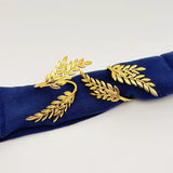 Load image into Gallery viewer, Gold Leaf Napkin Rings (Set of 12)