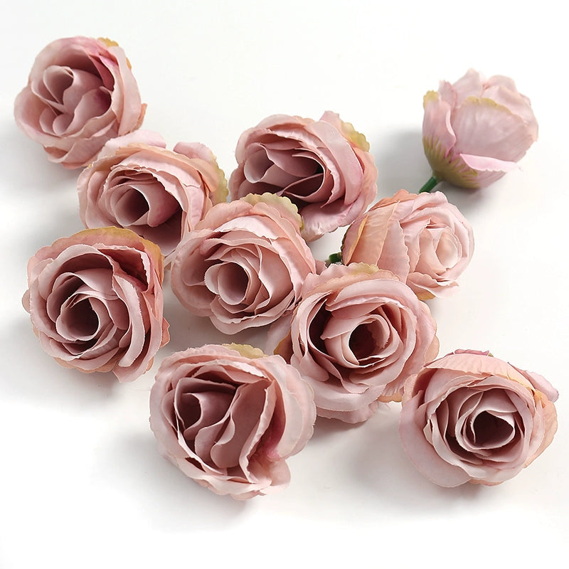 4cm Artificial Rose Flower Heads Pack 30