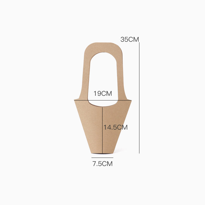 Kraft Paper Flower Carrier Bags Pack 20