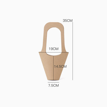 Kraft Paper Flower Carrier Bags Pack 20
