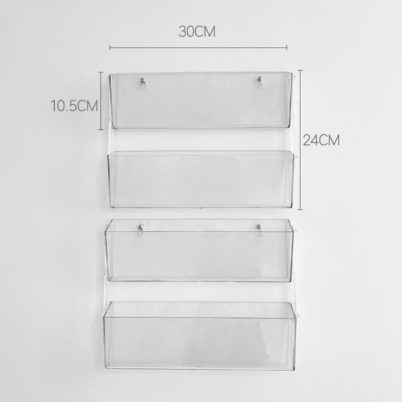 wall mounted card display case Wall-mounted Acrylic Greeting Cards Storage Rack – Floral Supplies Store