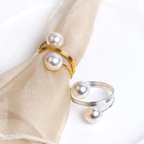 Load image into Gallery viewer, Faux Pearl Napkin Rings (Set of 10)