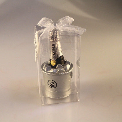 Bougie en forme de bouteille de champagne