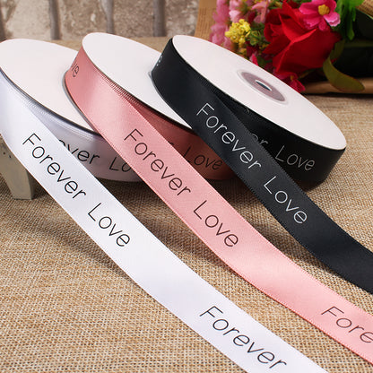Valentine's Day Forever Love Satin Ribbon (20mmx49Yd)