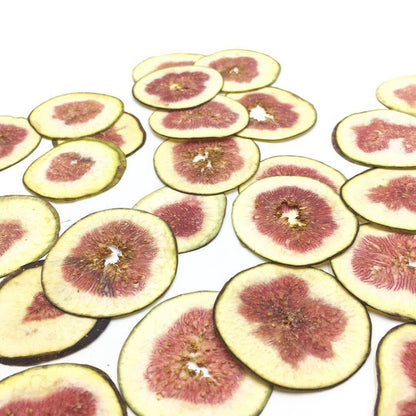 10 Pcs Real Dried Pressed Fig Slices