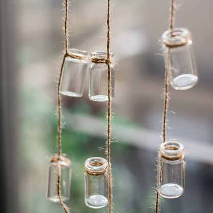 Mini Bottle Ganging Glass Bud Vase Set