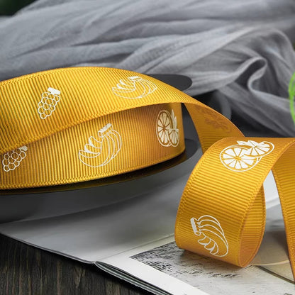 Fruit Printed Grosgrain Ribbon (2.5cmx49Yd)