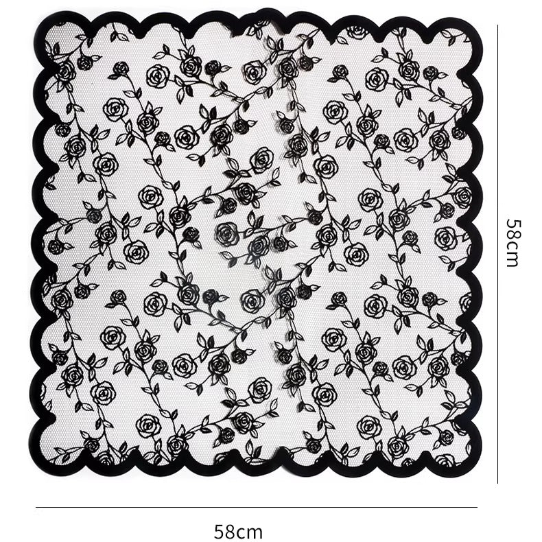 Lot de 20 emballages pour violoncelle avec bordure en dentelle festonnée (58,4 cm x 58,4 cm)