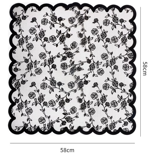 Lot de 20 emballages pour violoncelle avec bordure en dentelle festonnée (58,4 cm x 58,4 cm)
