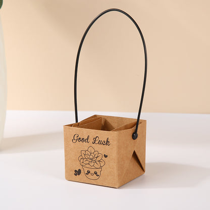 Waterproof Kraft Paper Succulent Gift Bags Pack 30