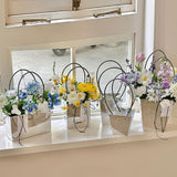 Load image into Gallery viewer, 10pcs Silver Flower Arrangement Bags with Handle