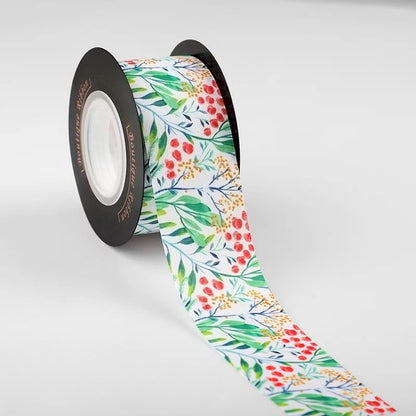 Spring Botanical Printed Ribbon (4cmx10Yd)