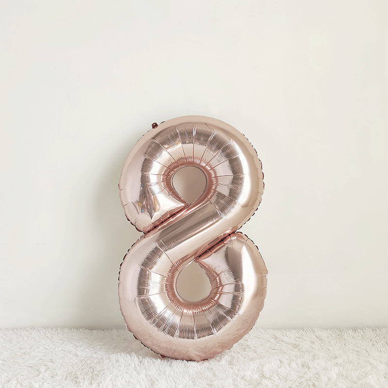 40 Inch Rose Gold Big Number Balloon
