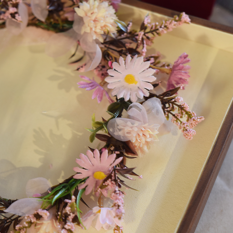Daisy Floral Wreath Bridal Headpiece