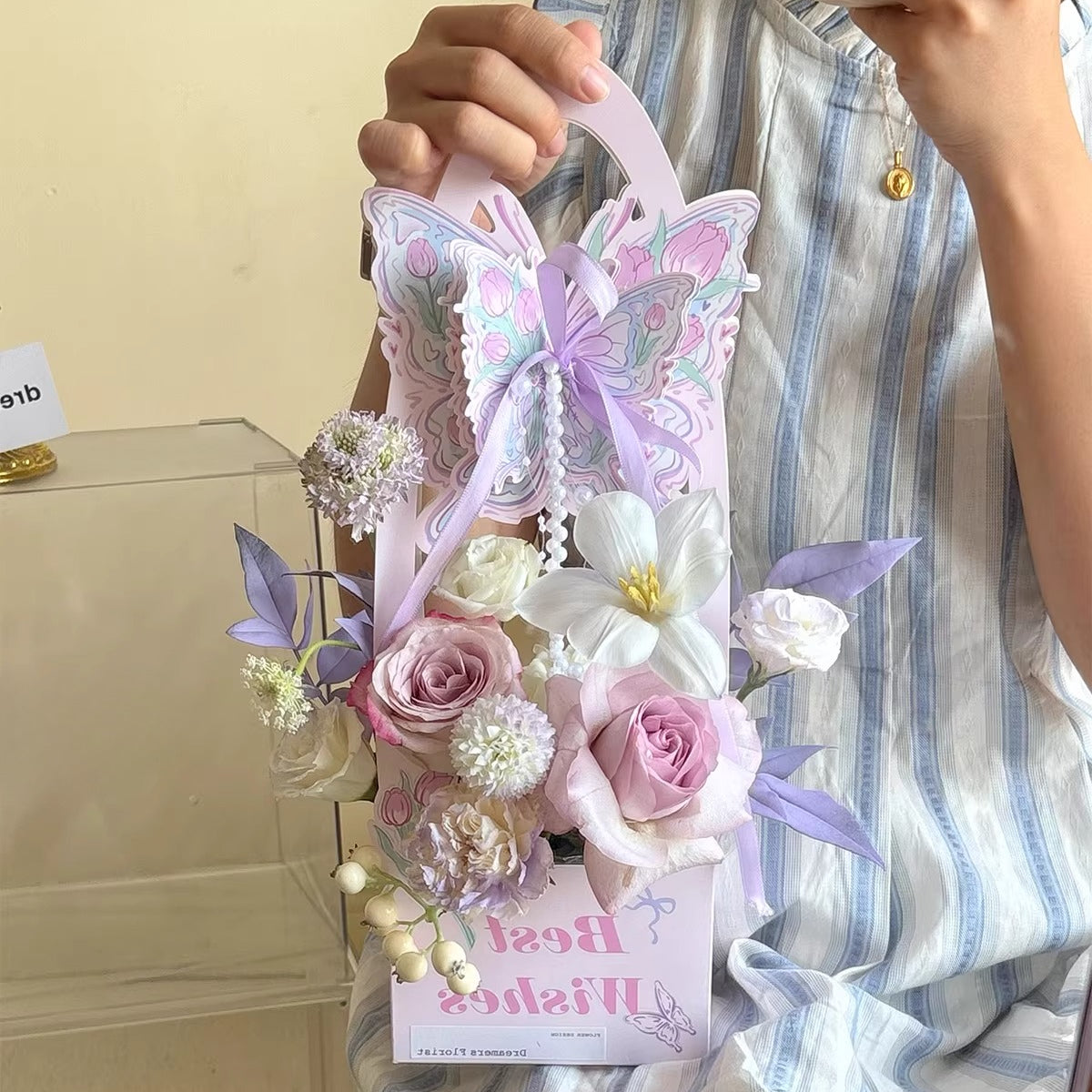 10pcs Butterfly Floral Arrangement Box