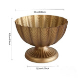 Load image into Gallery viewer, Vintage Metal Pedestal Compote Vase