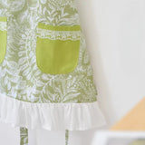 Load image into Gallery viewer, Waterproof Green Leaf Floral Florist Apron
