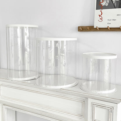 2pcs Tall Round Flower Arrangement Boxes